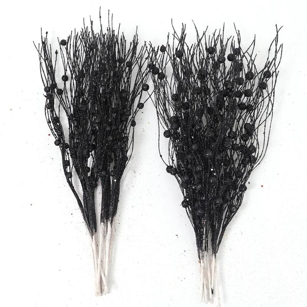 Glitter Artificial Berry Bouquet Decoration For Christmas And Holiday Crafts 20