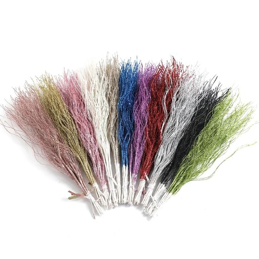 Glitter Artificial Berry Bouquet Decoration For Christmas And Holiday Crafts 29