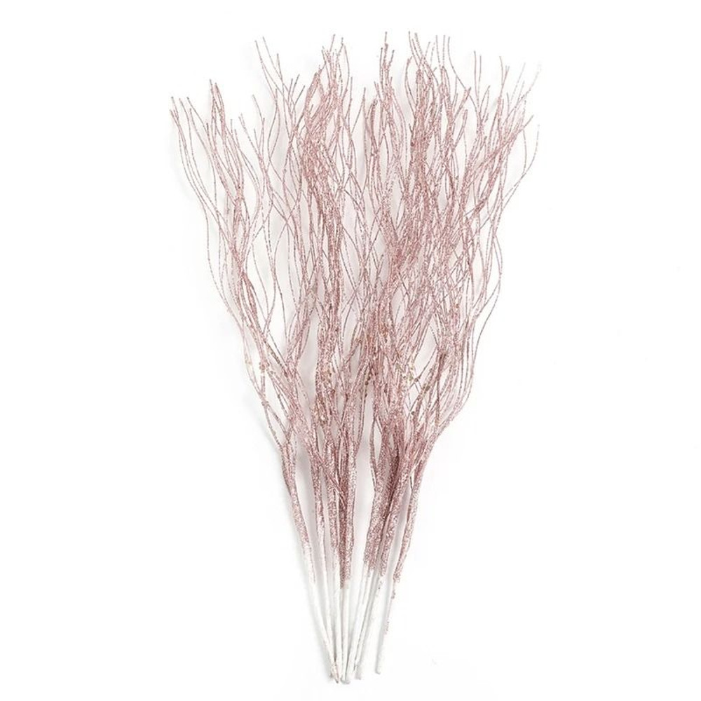 Glitter Artificial Berry Bouquet Decoration For Christmas And Holiday Crafts 22