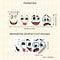 Cartoon Face Sticker Set For Fun Home And Bathroom Decoration 2