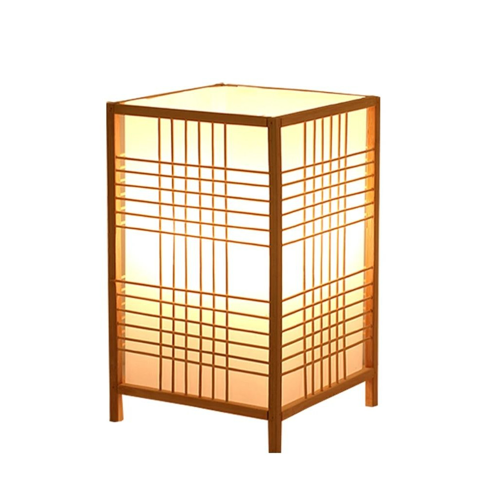 Hand Woven Bamboo Desk And Bedside Lamp For Minimalist Home Decor 0