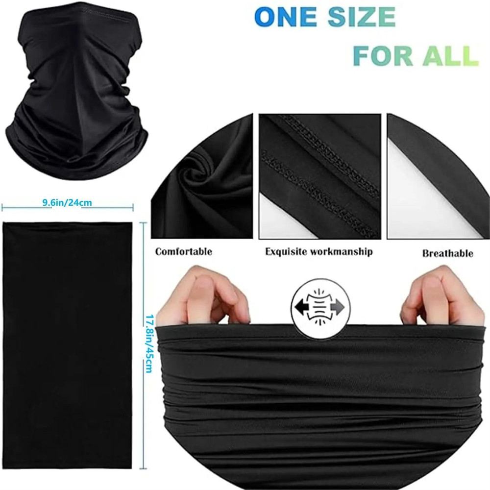 6Pack Breathable Neck Gaiter Set For Sun And Dust Protection 2