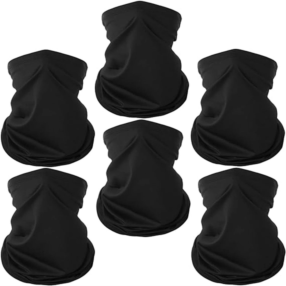 6Pack Breathable Neck Gaiter Set For Sun And Dust Protection 5