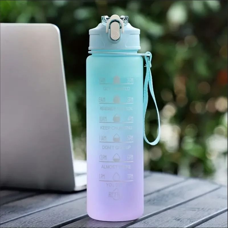 700ml Time Scale Water Cup With Drop Resistant Lid For Sports And Outdoor Use 5