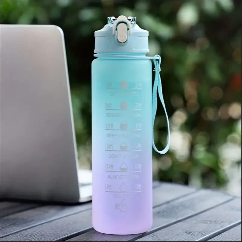 700ml Time Scale Water Cup With Drop Resistant Lid For Sports And Outdoor Use 6