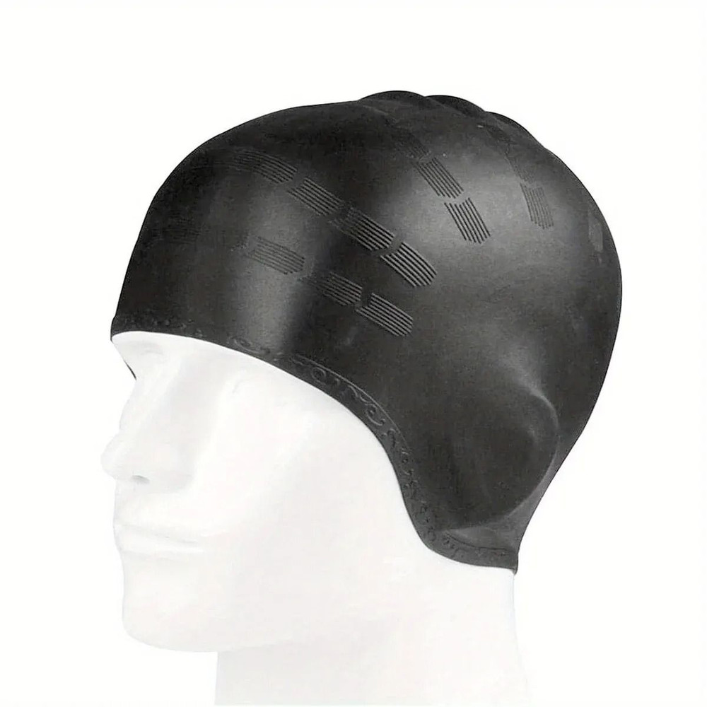 Durable Silicone Swimming Cap With Ear Pockets For Adults And Teens 7