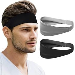 sports headband for men and women moisture wicking non slip workout sweatband