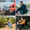 Inflatable Mattress Seat Cushion Portable For Outdoor Camping Hiking 5