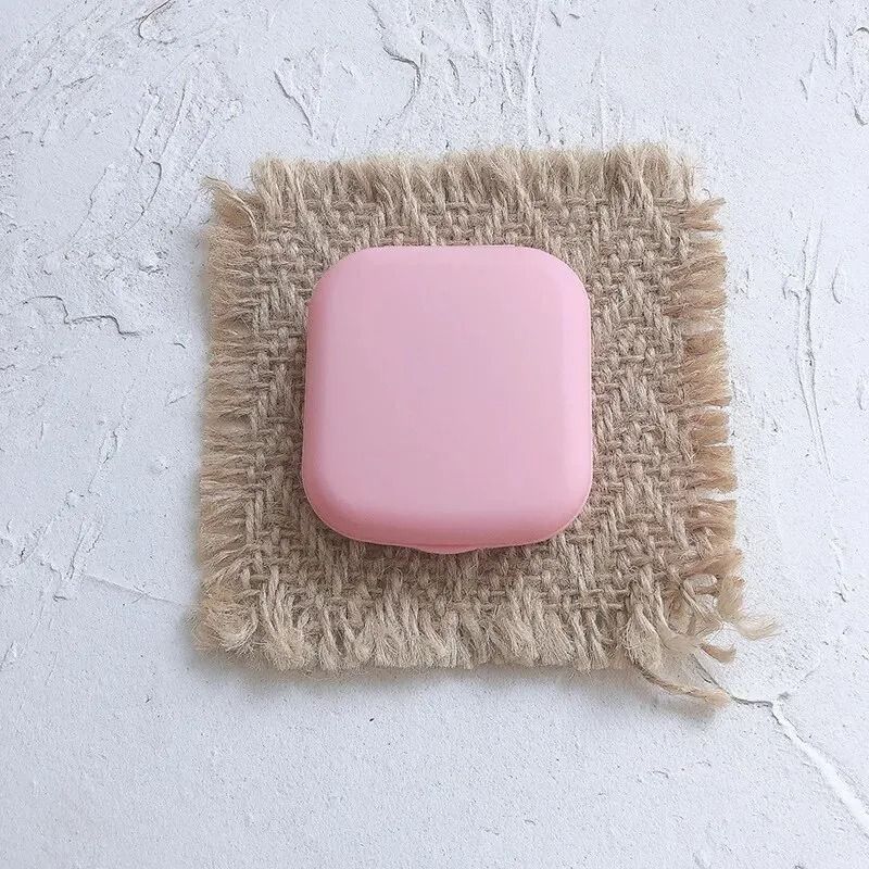 Color Contact Lens Case Set With Mirror And Soak Storage Bag 12