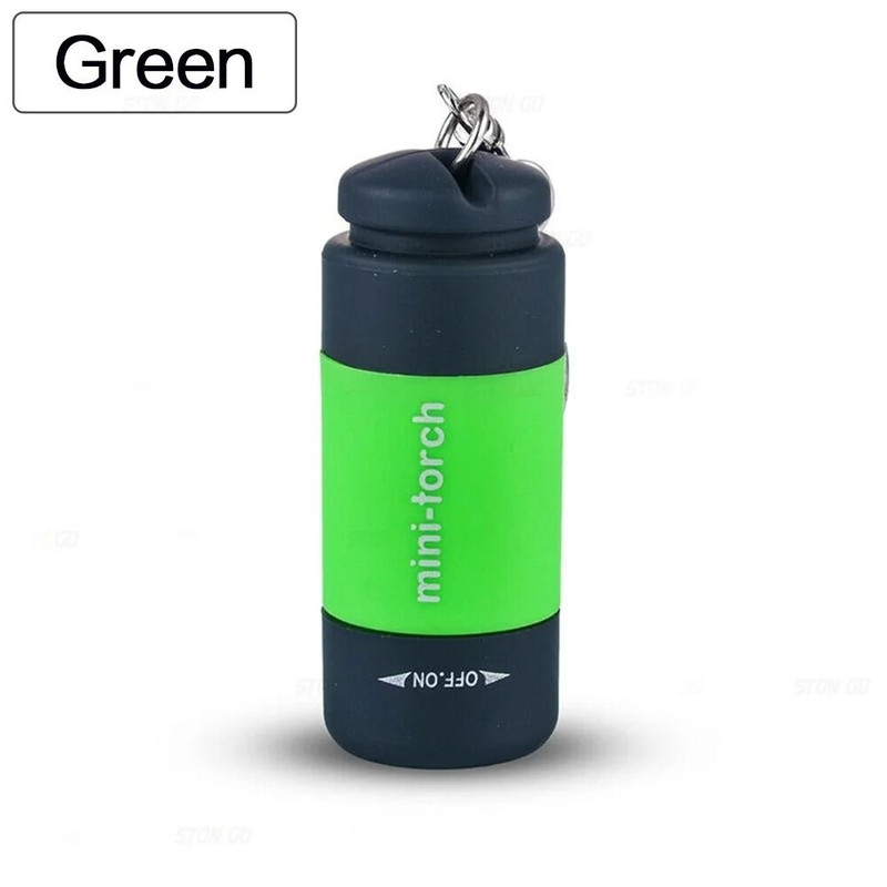 Portable USB Rechargeable Keychain Flashlight Waterproof LED Pocket Torch 6
