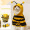 Bee Costume Hoodie For Pets Cozy Winter Outfit For Small Dogs And Cats 0