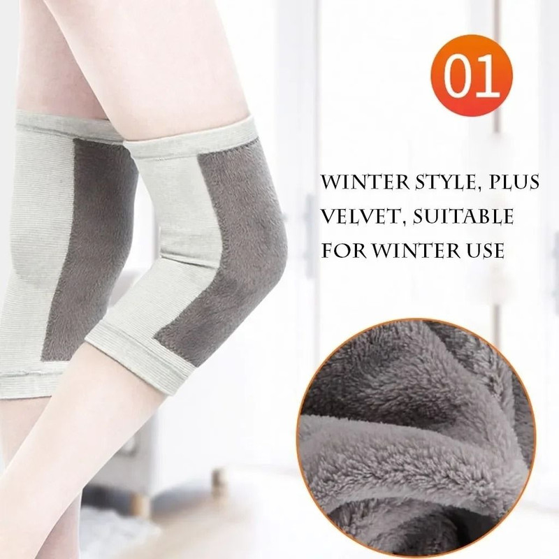 Winter Warm Bamboo Charcoal Knee Pads Support Brace For Men And Women 1