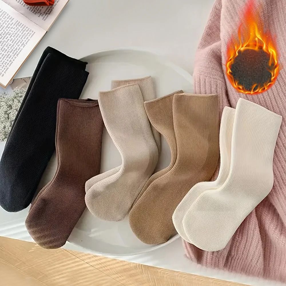 Winter Warm Thick Thermal Socks Five Pair Set Unisex Snow Socks 2