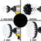 Adjustable Brush Attachment Set For Power Scrubber And Car Polisher Cleaning Kit 1