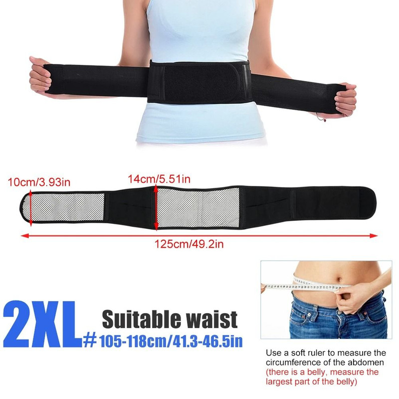 Adjustable Self Heating Magnetic Back Support Belt 10