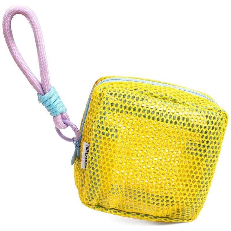 Square Mesh Cosmetic Bag With Zipper MultiPurpose Storage 8