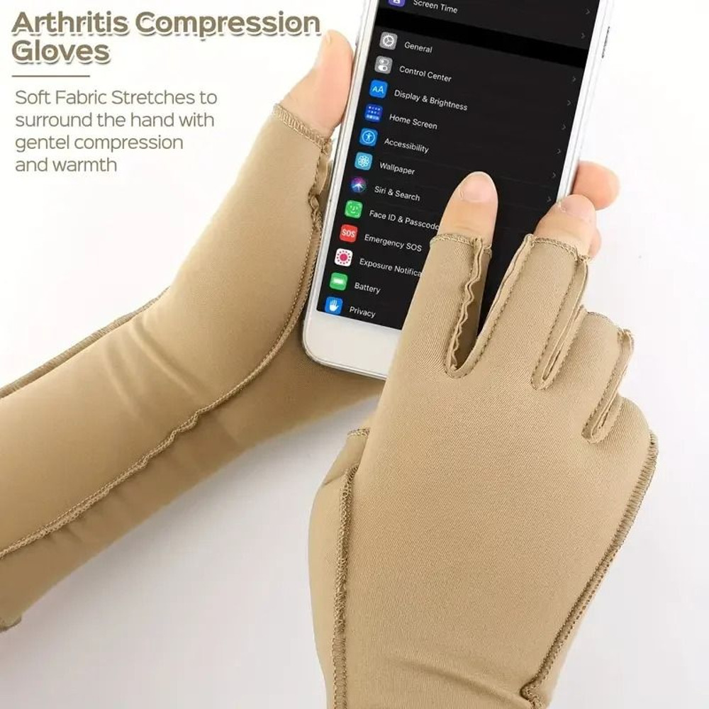 Arthritis Relief Fingerless Compression Gloves 2