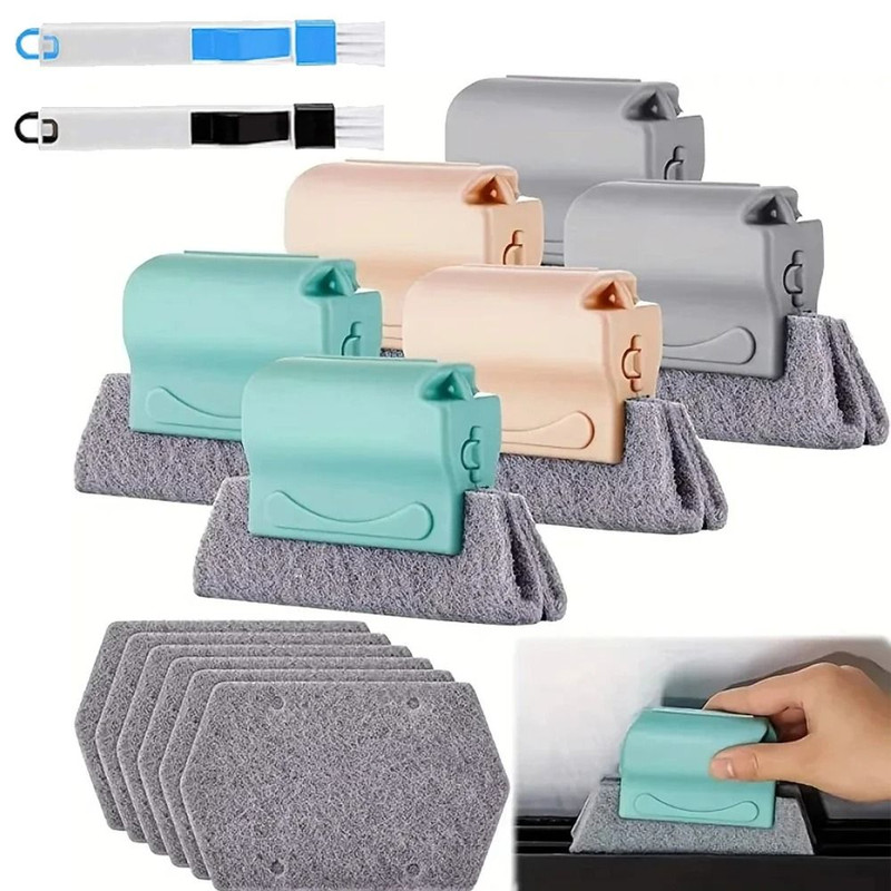 Window Track Cleaning Brush Tools Set For Sliding Door Tracks And Grooves 0