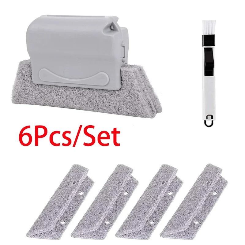 Window Track Cleaning Brush Tools Set For Sliding Door Tracks And Grooves 9