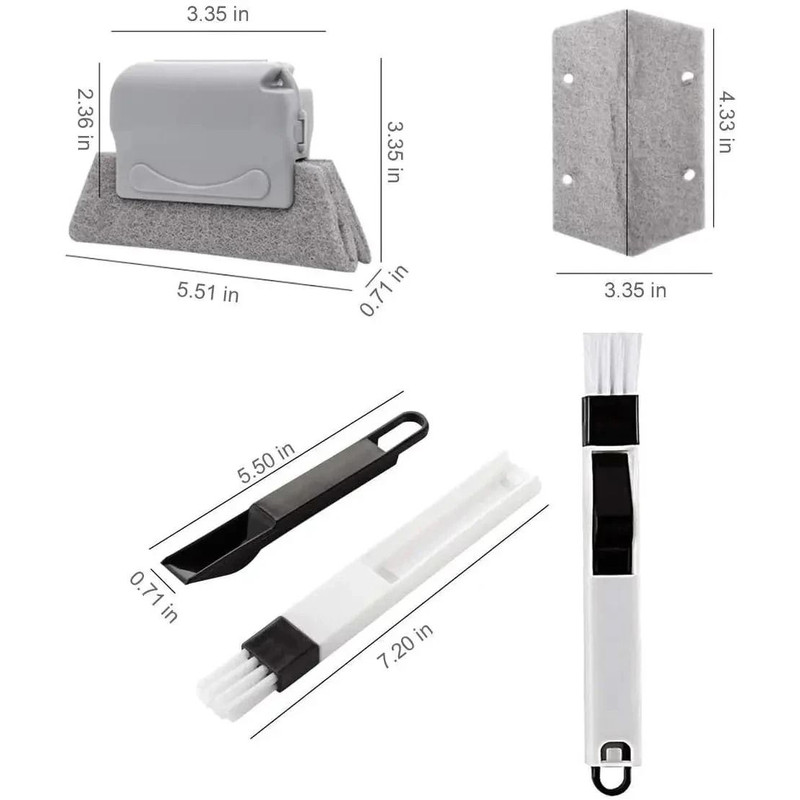 Window Track Cleaning Brush Tools Set For Sliding Door Tracks And Grooves 5