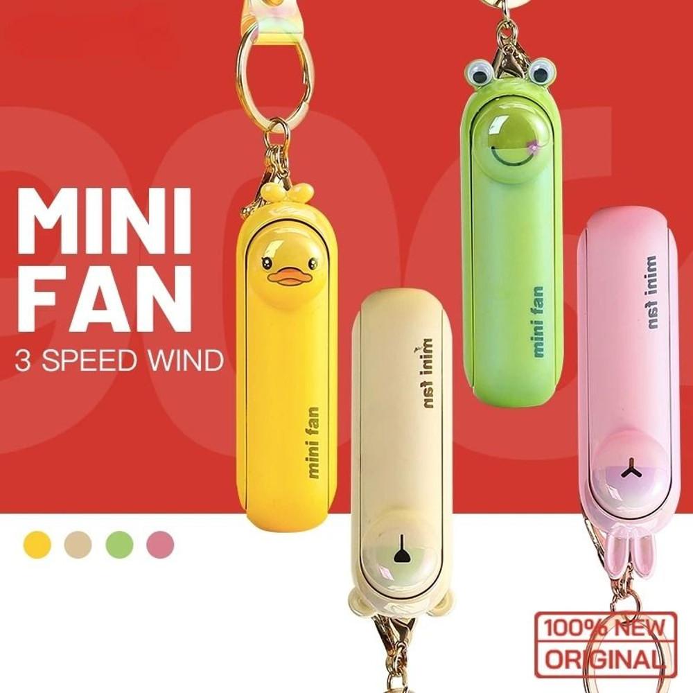Mini Portable USB Rechargeable Fan For Desk Bedside And Travel 0