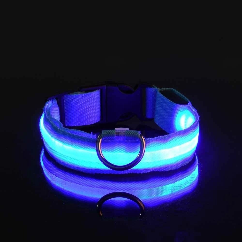LED Night Safety Glow Dog Collar And Leash Set For Night Walks And Outdoor Use 10