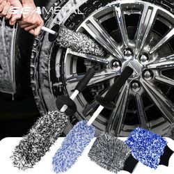 car wash microfiber wheels brush mitt ultra soft non slip glove for vehicle cleaning