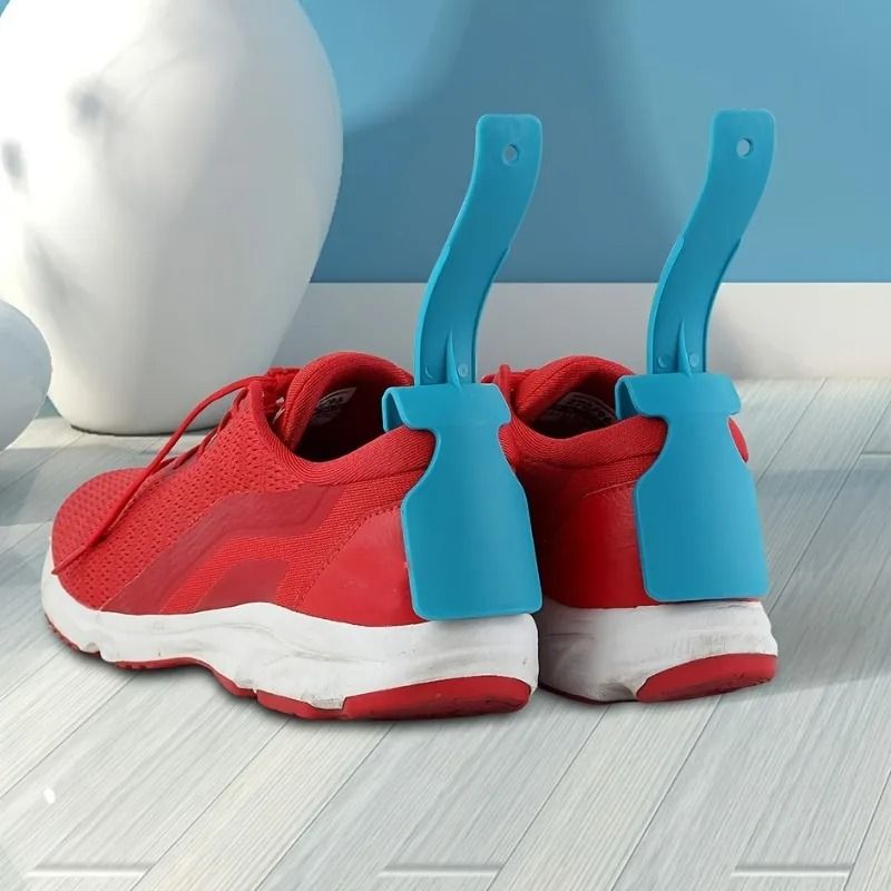 Shoe Aid Helper Two Piece Set Plastic Shoehorns For Easy On Off 1