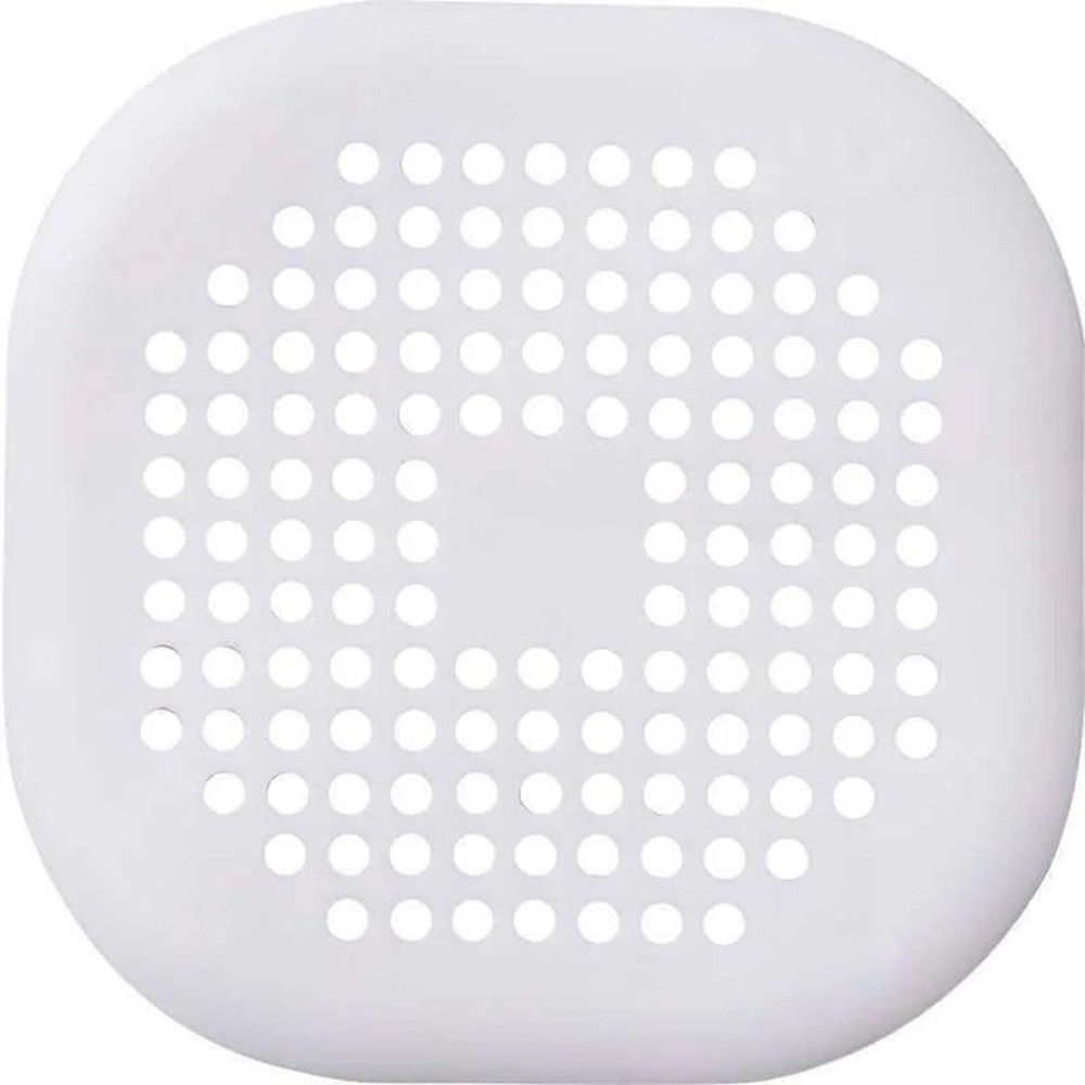 Square Silicone Floor Drain Cover Hair Filter Mat For Bathroom 7