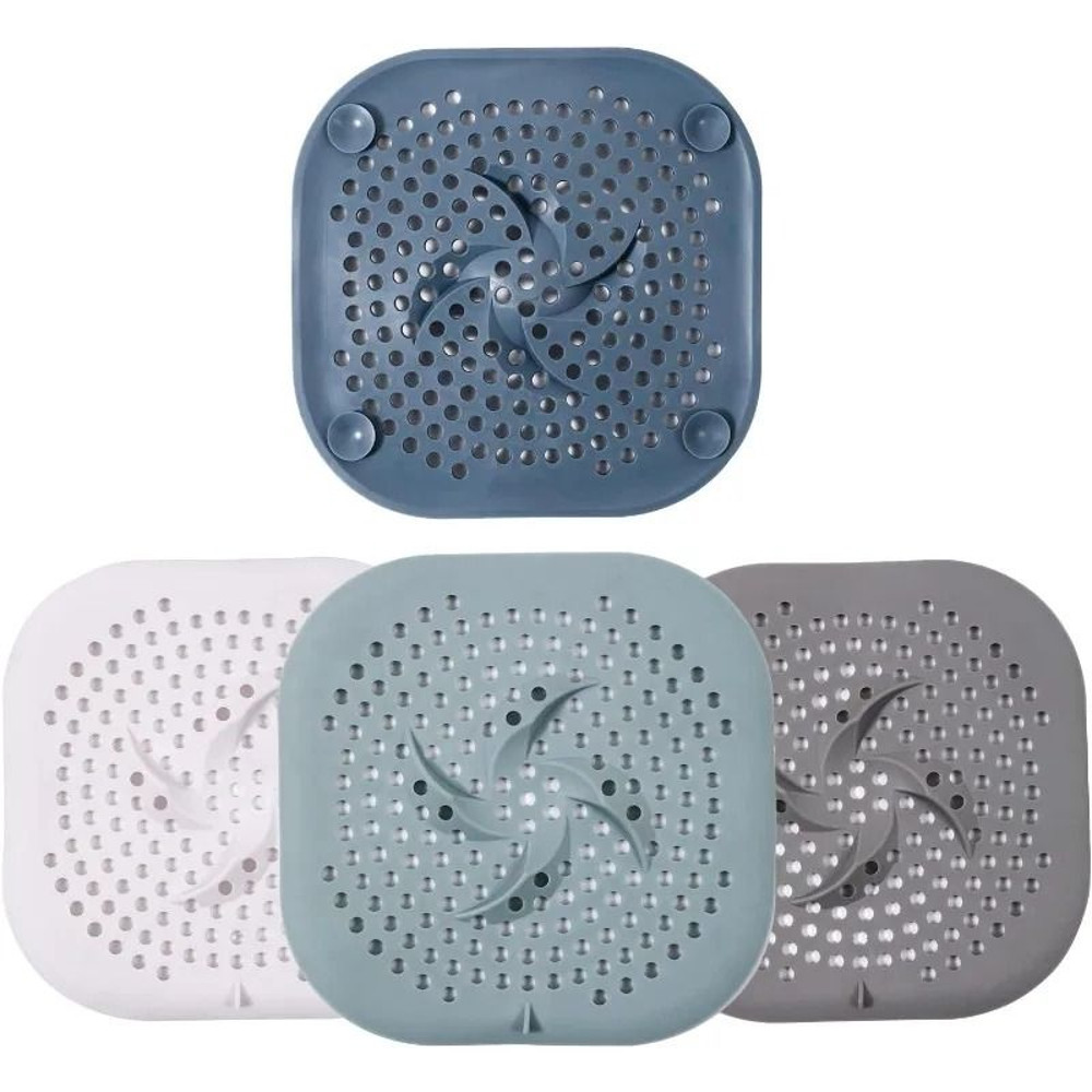Silicone Drain Hair Catcher Drain Cover For Tub Shower And Kitchen 0