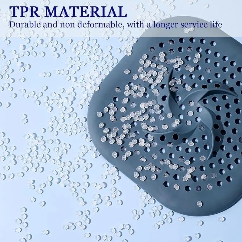 Silicone Drain Hair Catcher Drain Cover For Tub Shower And Kitchen 2