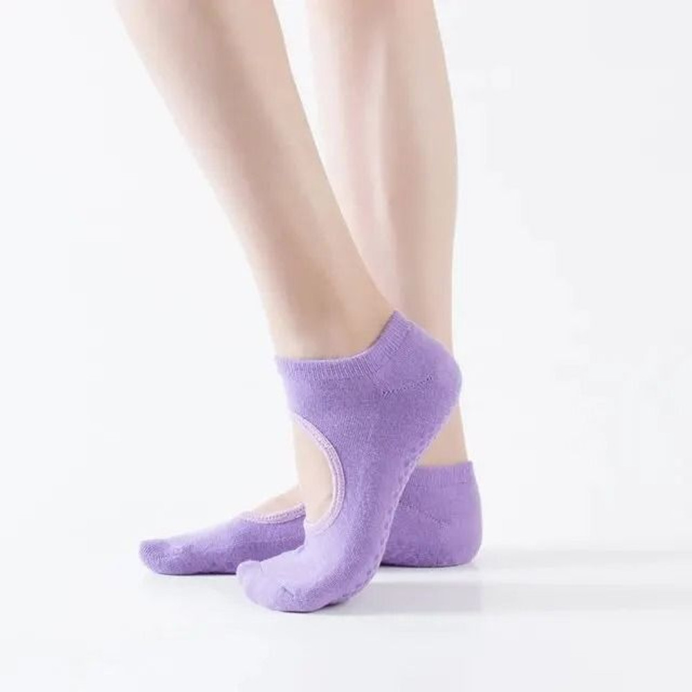 Backless Non Slip Fitness Yoga Socks For Women 9