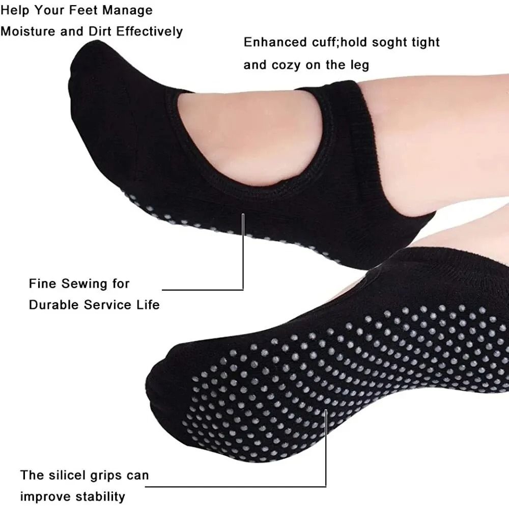 Backless Non Slip Fitness Yoga Socks For Women 1