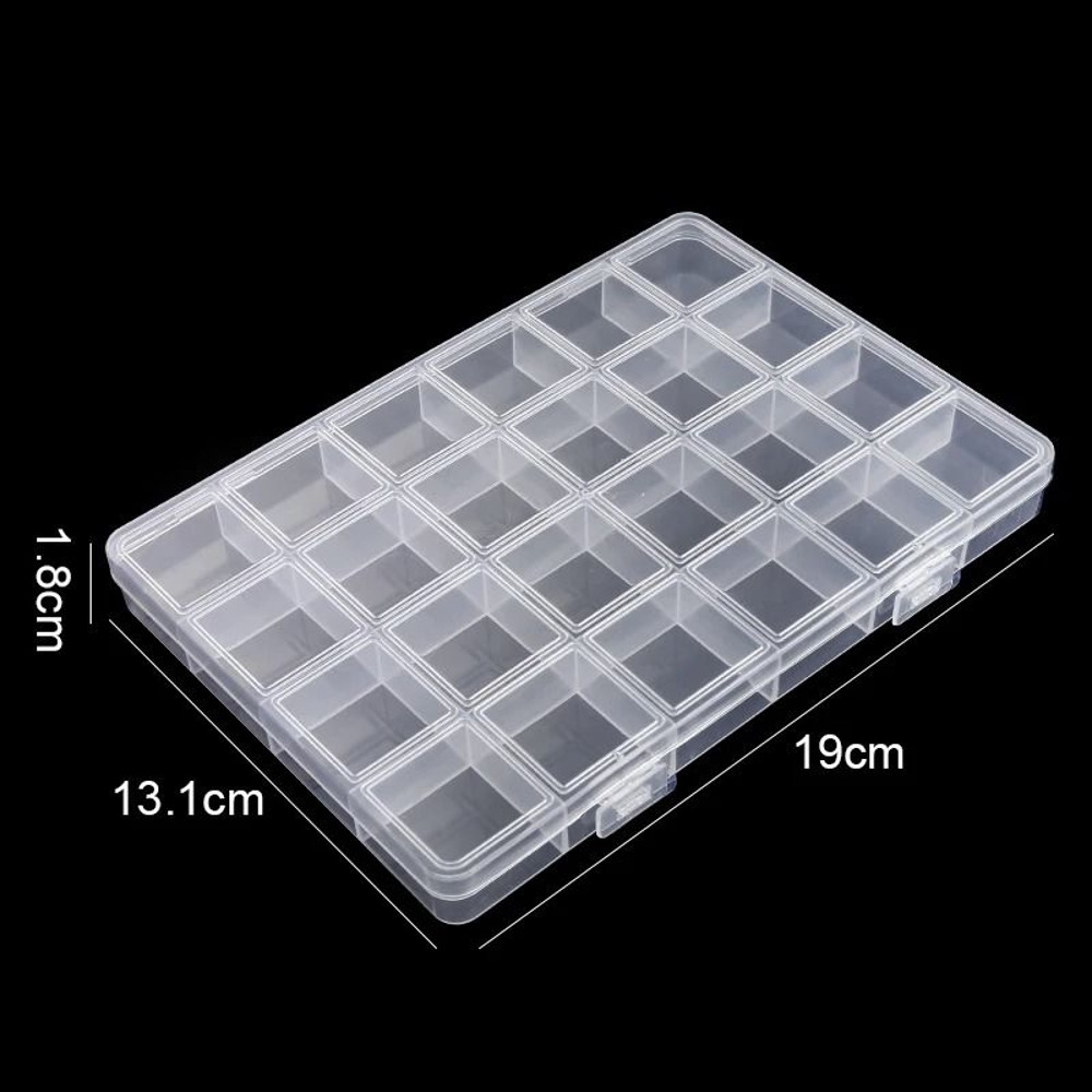Clear Plastic Organizer Box For Jewelry Earrings And Beads 11