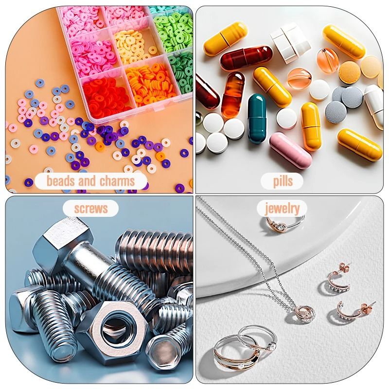 Clear Plastic Organizer Box For Jewelry Earrings And Beads 5