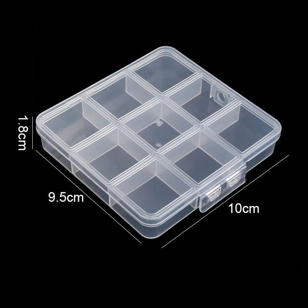 Clear Plastic Organizer Box For Jewelry Earrings And Beads 6
