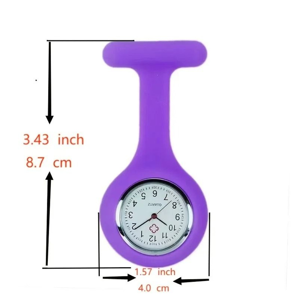 Silicone Nurse Pocket Watch Simple Fashionable Portable 3