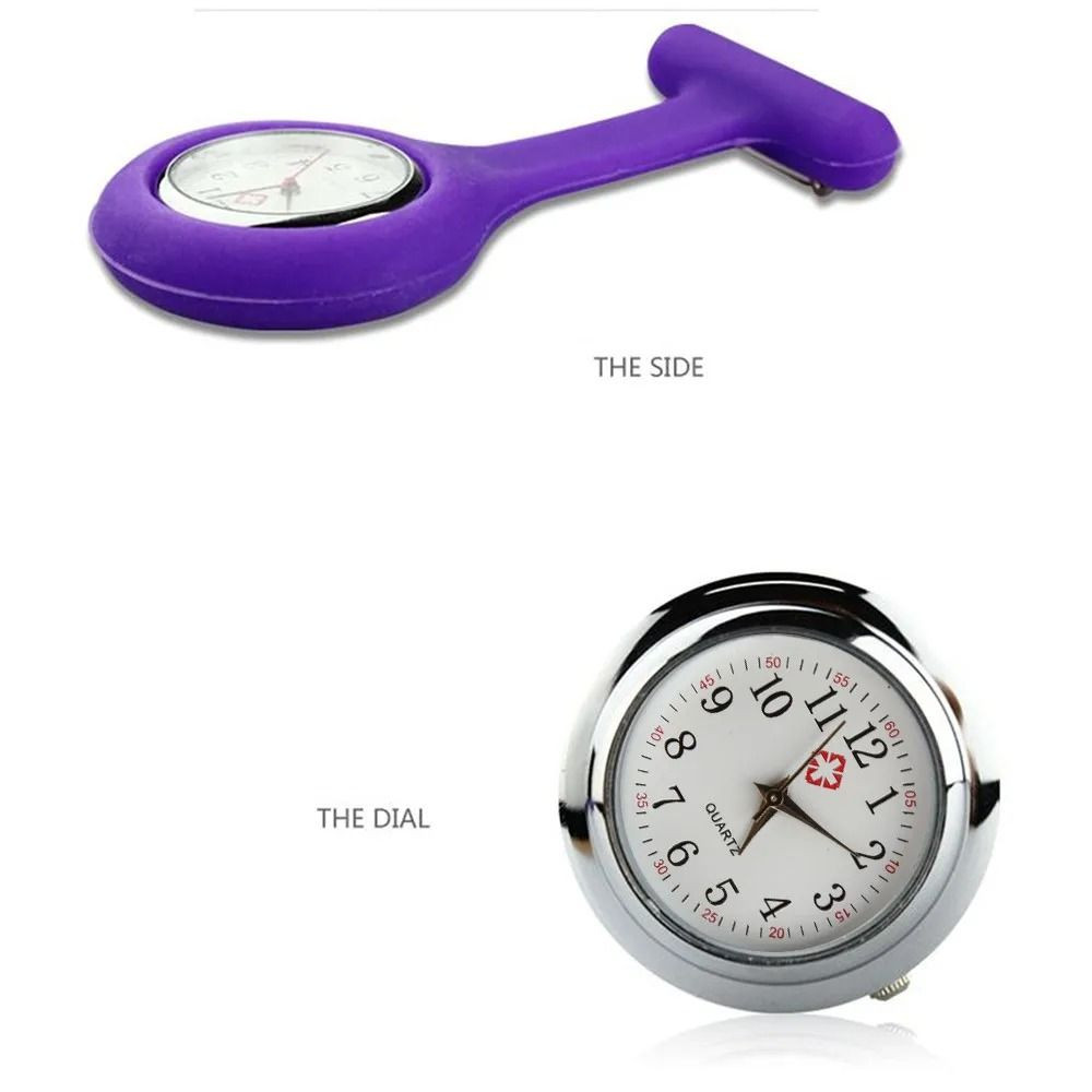 Silicone Nurse Pocket Watch Simple Fashionable Portable 12