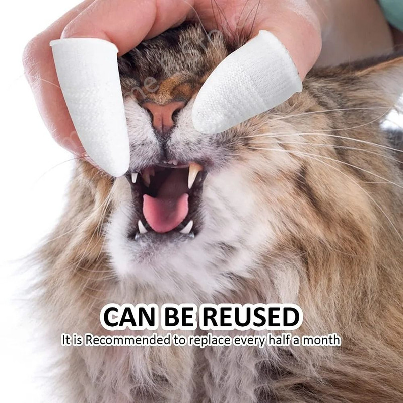 Pet Two Finger Toothbrush For Cats And Dogs Oral Care 1