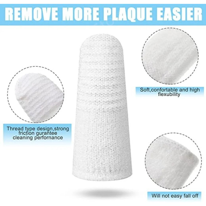 Pet Two Finger Toothbrush For Cats And Dogs Oral Care 5