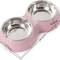 Double Stainless Steel Pet Feeding Bowl For Dogs And Cats 2