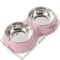 Double Stainless Steel Pet Feeding Bowl For Dogs And Cats 8