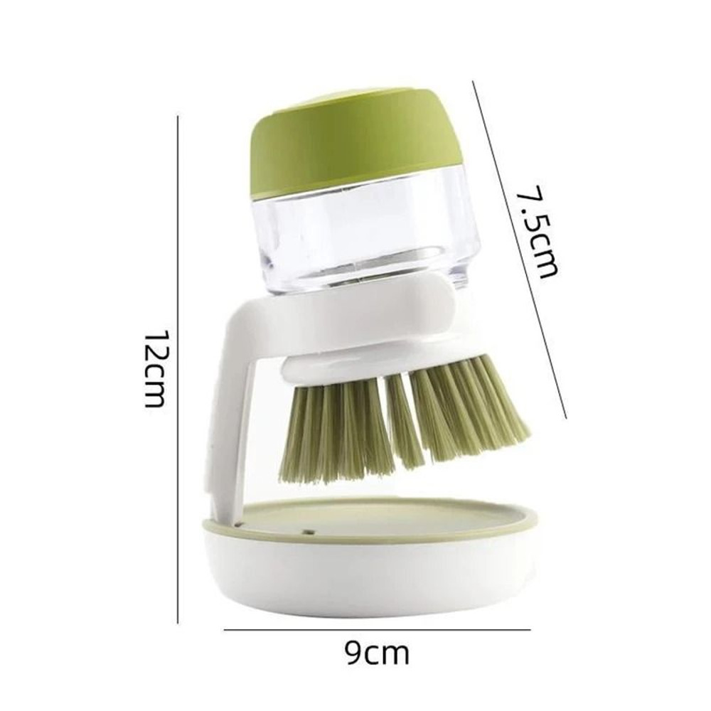 Dish Brush With BuiltIn Soap Dispenser For Household Cleaning 5