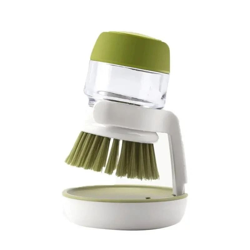 Dish Brush With BuiltIn Soap Dispenser For Household Cleaning 6