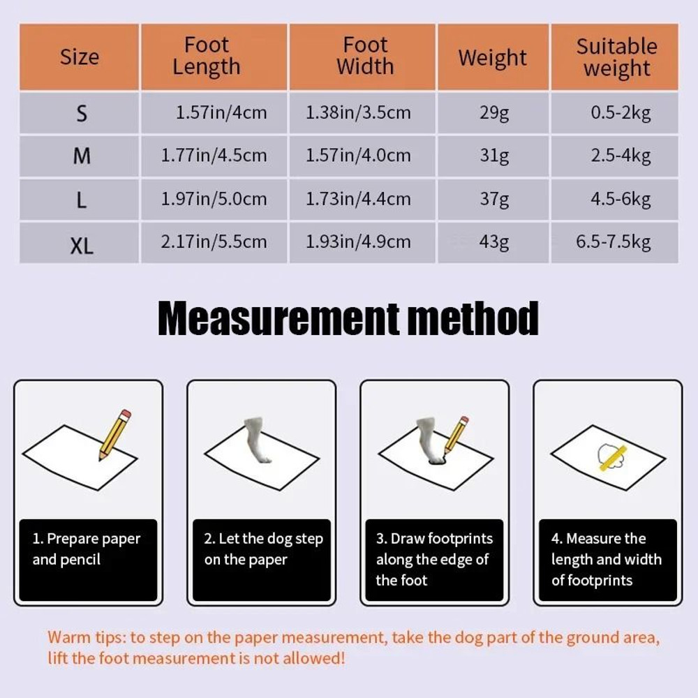 Four Piece Non Slip Breathable Dog Shoes For Small And Medium Pets 5