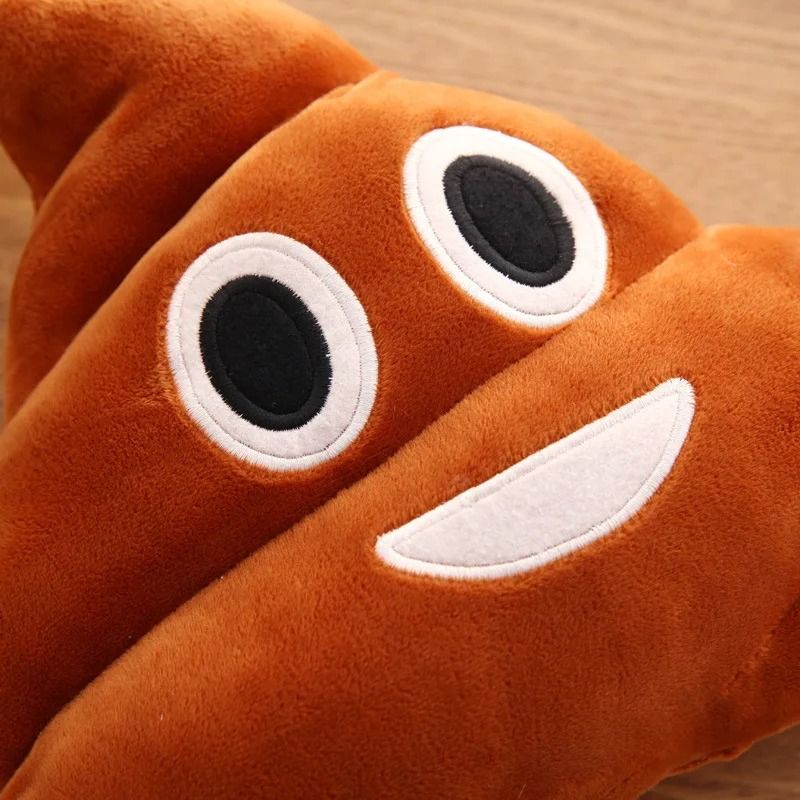 Cartoon Poop Plush Cushion Funny Expression Cushion 1