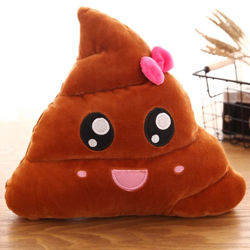 Cartoon Poop Plush Cushion Funny Expression Cushion 5