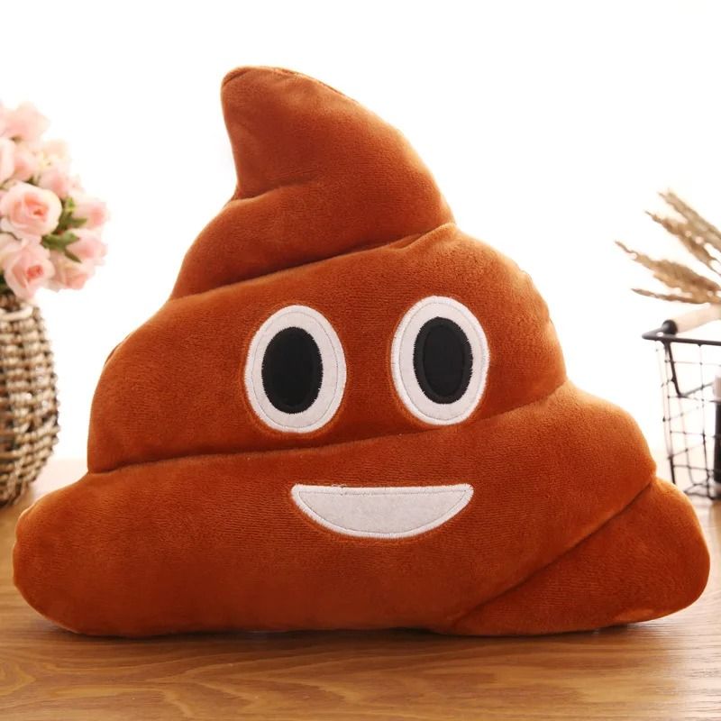 Cartoon Poop Plush Cushion Funny Expression Cushion 6