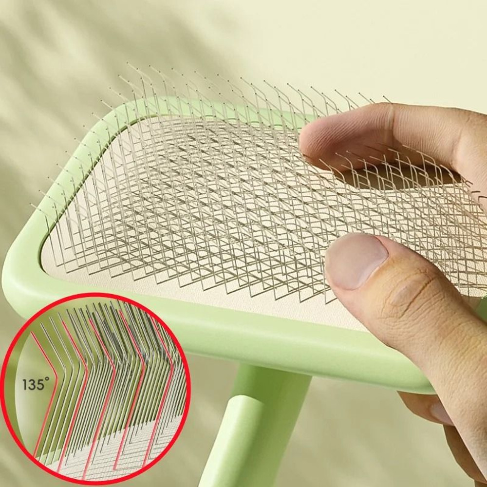 Pet Hair Remover And Massage Brush For Cats And Dogs 0