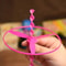 Colorful Hand Push Flying Disc Toys For Kids Party Fun 4